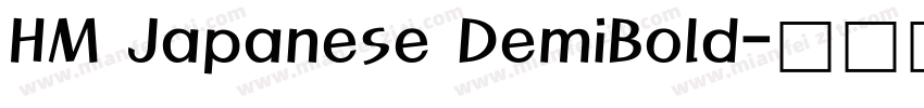 HM Japanese DemiBold字体转换